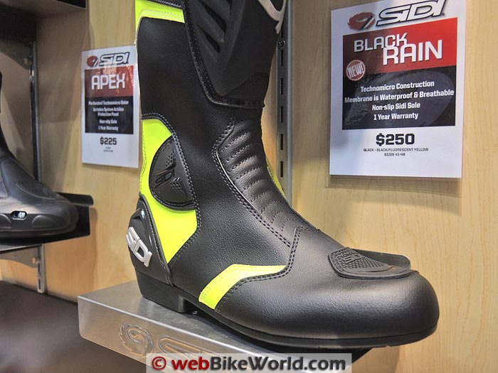 Sidi Black Rain Boot Close-up