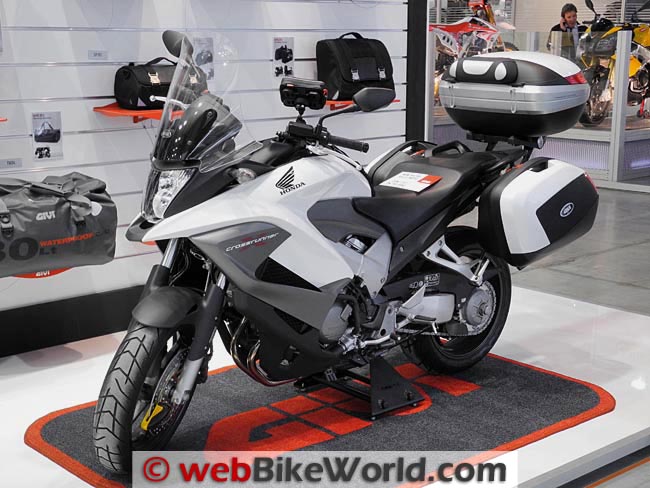 Honda Crossrunner White With Givi Luggage