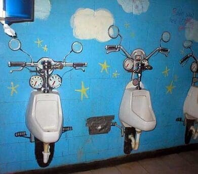 Motorcycle urinal