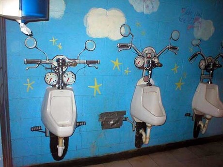 Motorcycle urinal