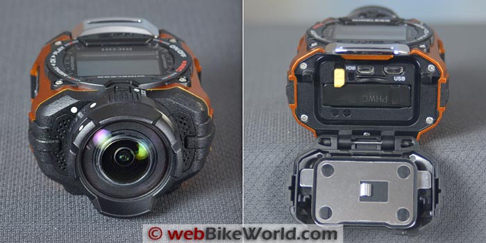 Ricoh WG-M1 Action Camera Front Rear Views