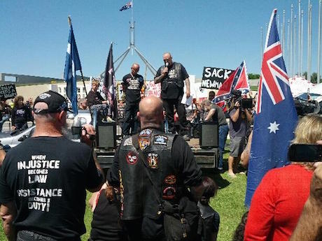 Freedom Ride protest in Canberra