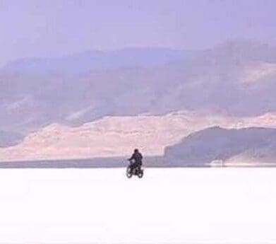 Racing on the Bonneville salt flats