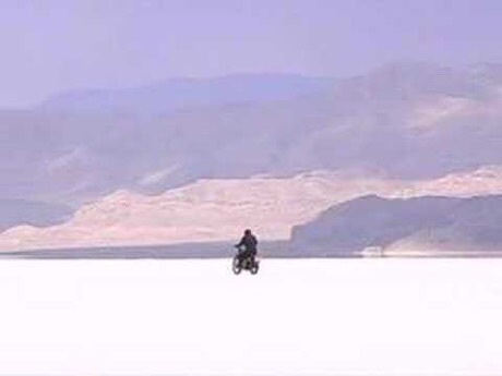 Racing on the Bonneville salt flats