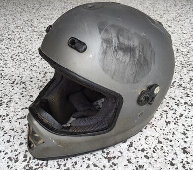 Motorcycle Helmet superstition scan scanning