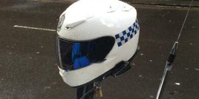 NSW Police helmet bluetooth - helmet camera road rage helmet cameras speed lone wet roads fled pole tragic charged bondi utility