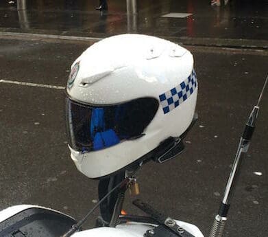 NSW Police helmet bluetooth - helmet camera road rage helmet cameras speed lone wet roads fled pole tragic charged bondi utility