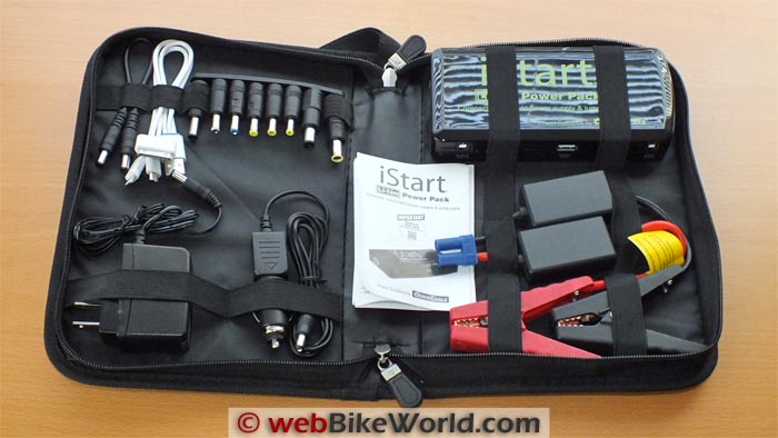 Quick Cable iStart Portable Power Pack Kit Contents