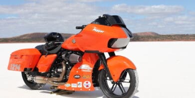 Pepper, the Harley Road Glide Speed Week missile