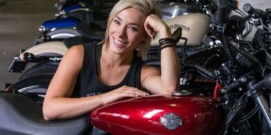 Olympic cyclist Caroline Buchanan Harley days