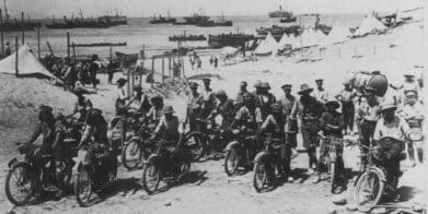 Royal Engineers on the beaches of Gallipoli anzac
