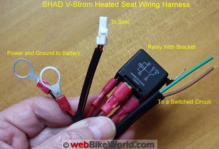 SHAD Seat Wiring Harness Connections
