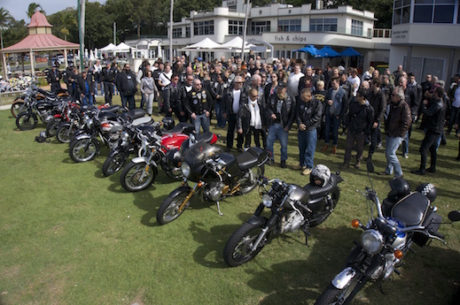 59 Club members at the Mods V Rockers ride