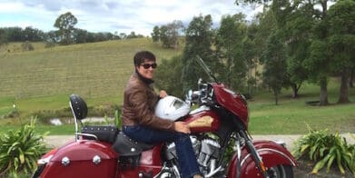 Mrs MBW contemplates a vineyard lunch at Ocean View Estates Winery mother's day