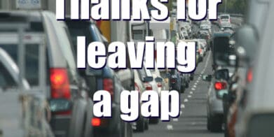 Leave a gap lane filtering queue jumping