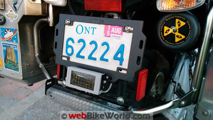 Ohmics Brake Light License Plate Holder