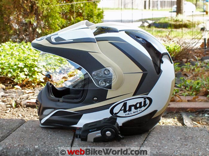 Sena 10C Mounted on Arai XD4