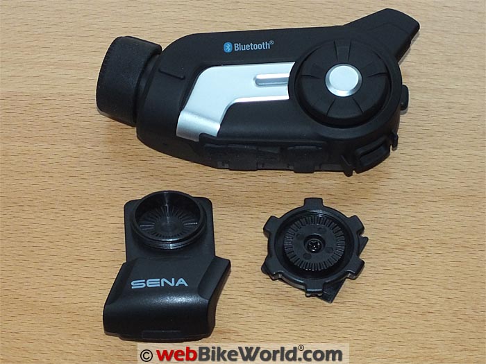 Sena 10C With Helmet Mount and Bezel Wheel