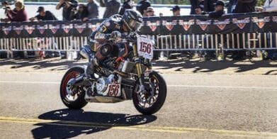 Don Canet on the Victory Motorcycles and Roland Sands Design Project 156 at Pikes Peak International Hillclimb 2015