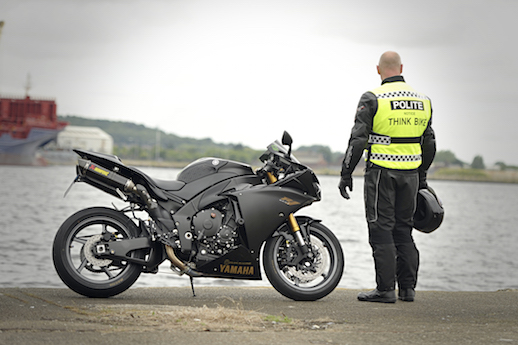 hi-vis vest High Visibility Polite Think Bike impersonating police