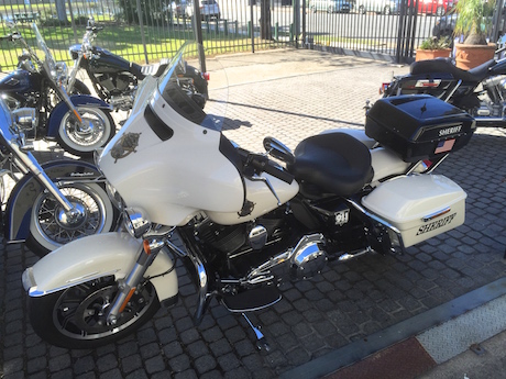 Sammy Harlee's Harley-Davidson Electra Glide police motorcycle