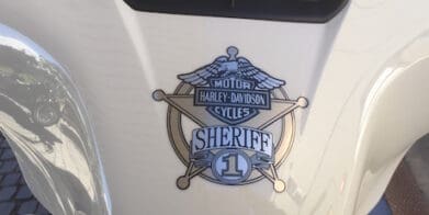 Sammy Harlee's Harley-Davidson Electra Glide police motorcycle revenue chase