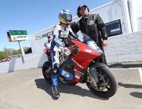 Guy Martin on the Victory motorcycles electric prototype