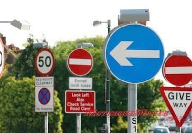 Motorcyclists road signs traffic sign