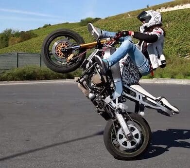 French stuntwoman Sarah Vignot girl