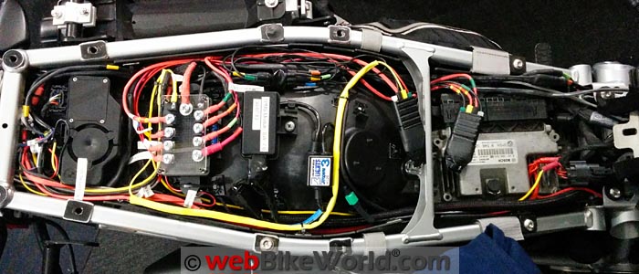 Motobrain Wiring Installed on Motorcycle