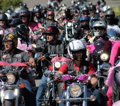 Bras n Bikes ride for cancer