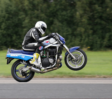 Wheelie record holder Egbert Van-popta from Holland