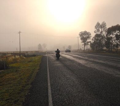 Fog lights dazzling