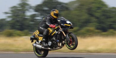 New world wheelie champion Gary Rothwell - wheelie