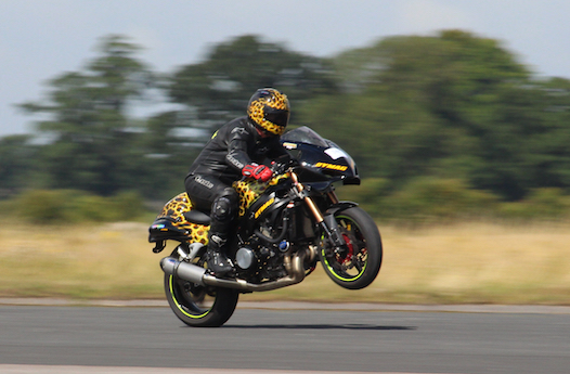 New world wheelie champion Gary Rothwell - wheelie