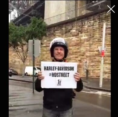 Adam Wright on the Sydney leg of the global Harley-Davidson 2016 model launch on Periscope