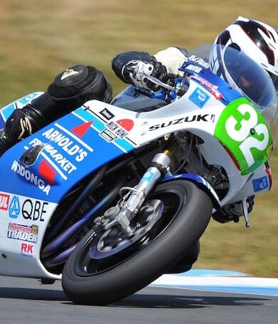 Mr Superbke Robbie Phillis on his Suzuki XR69