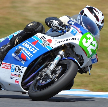 Mr Superbke Robbie Phillis on his Suzuki XR69