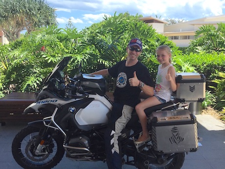 Ben O’Keefe on his BMW R 1200 GSA - summons