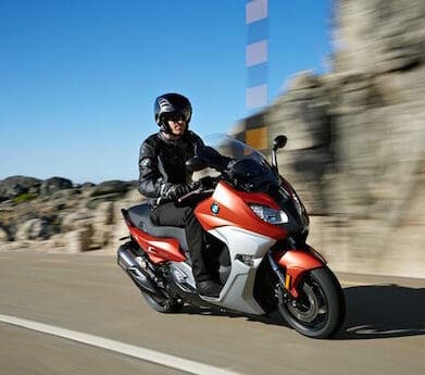 C650 GT and Sport maxi-scooters with an optional blind spot monitoring system