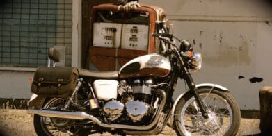 Triumph Bonneville fuel economy rules service station fuel economy