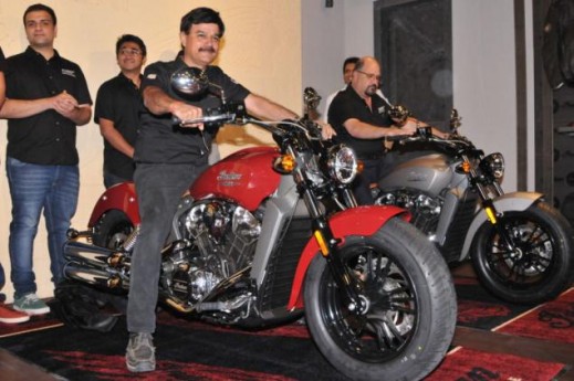 Polaris India boss Pankaj Dubey on an indian Scout