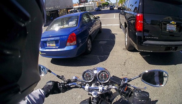 Lane filtering lane splitting congestion