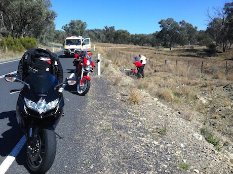 First Aid for Motorcyclists course Crash card