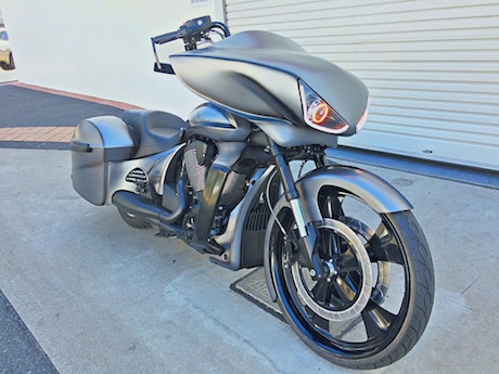 Victory Cross Country custom bagger