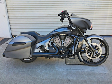 Victory Cross Country custom bagger