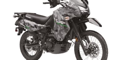 Kawasaki KLR650 in camo grey