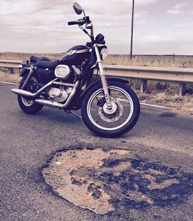 Road maintenance potholes