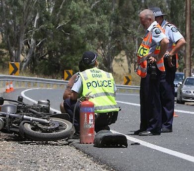 accident scene distracted driver