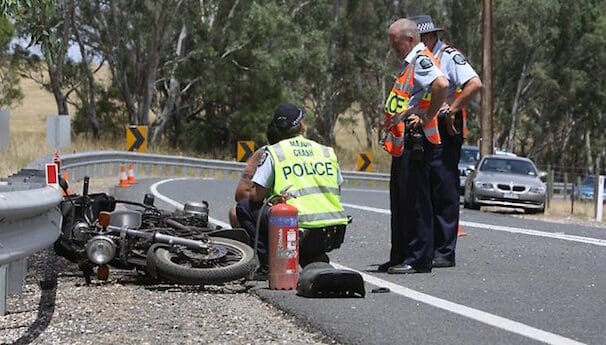 accident scene distracted driver